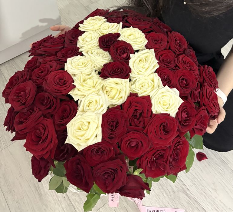 101 роза, свежый