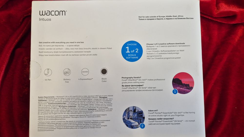 Tableta grafica WACOM Intuos S CTL-4100K-N, negru NOU