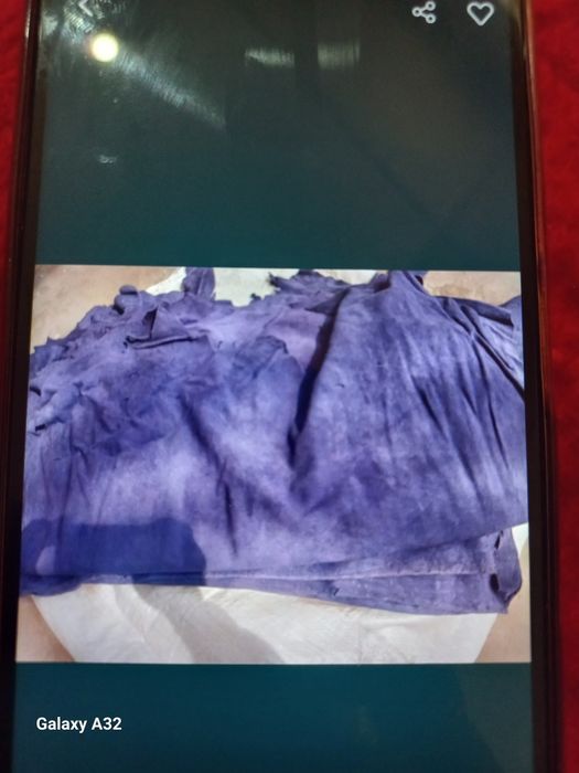 Тоза чарм икки тарафи замш ранги фиялетовий