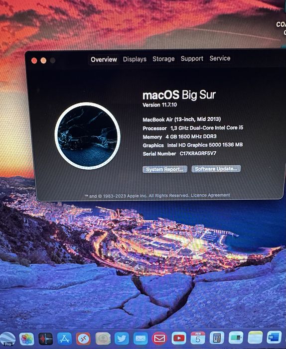 Macbook Air 13 inch 240 ssd i5 la cutie