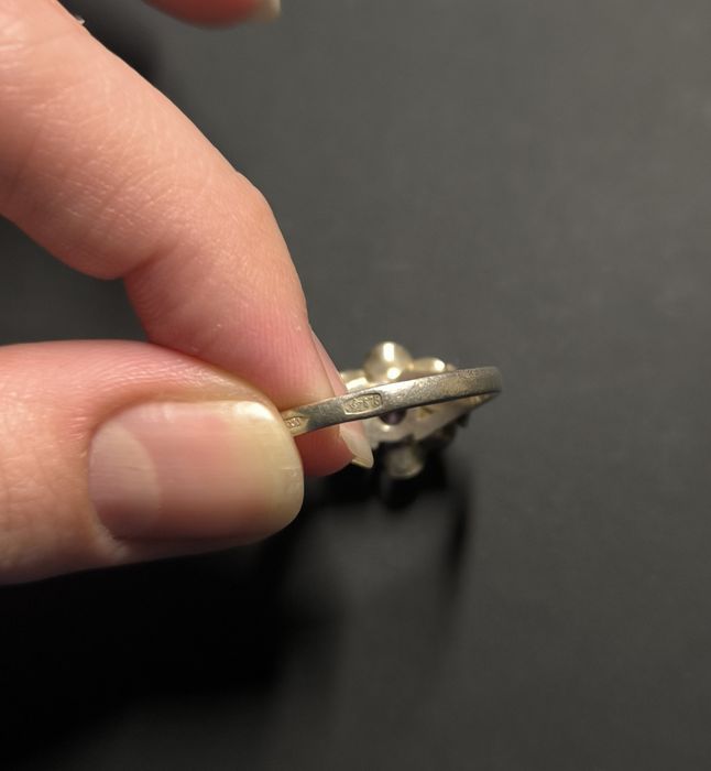 Кольца серебряные 875 пробы советские
