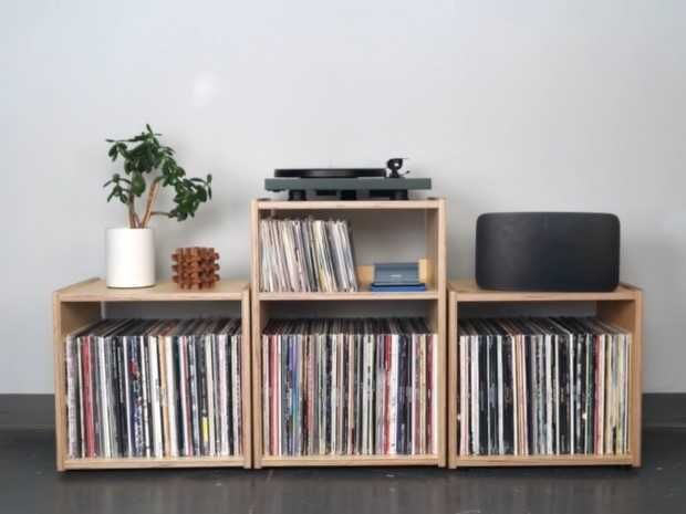 Raft, stand modular depozitare viniluri, phono