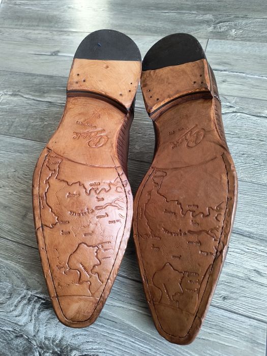 Pantofi din piele naturala mărimea 43 culoare maro