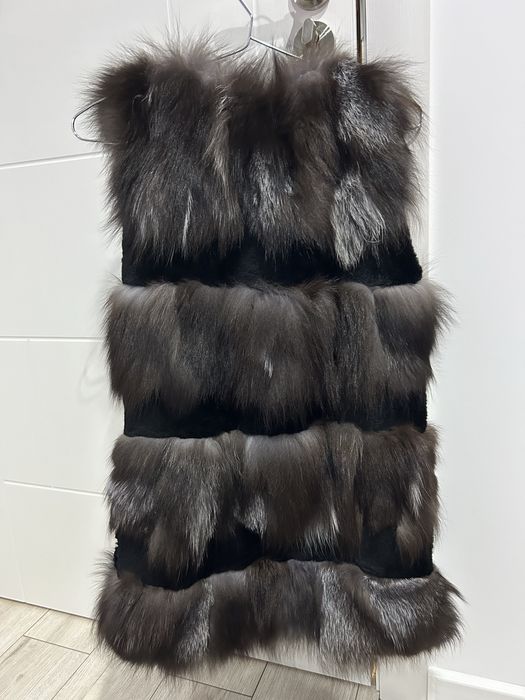 Дамски елек с естествен косъм