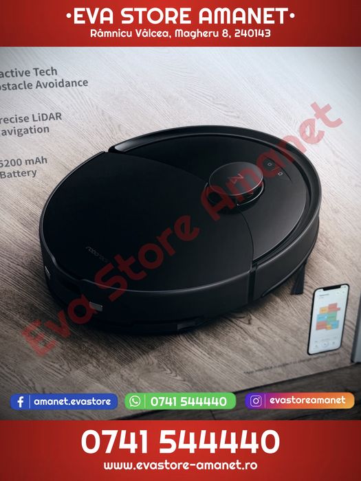 Aspirator Robot Roborock Q10 PF Black – 10.000 Pa – Functie mop - Nou, Sigilat