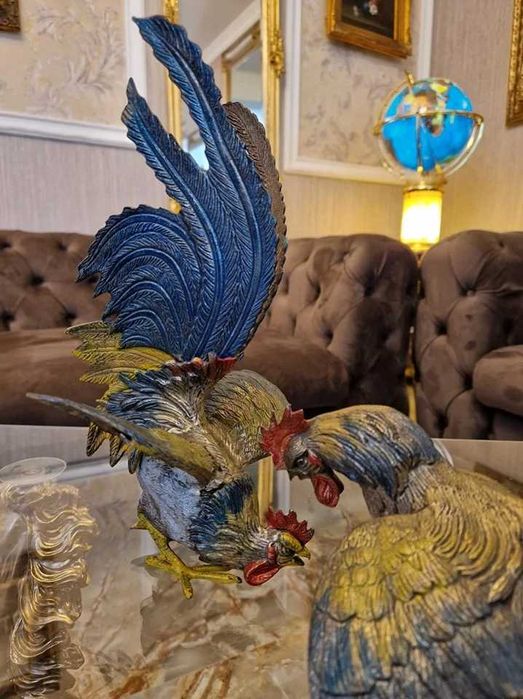 2 cocoșei din alama