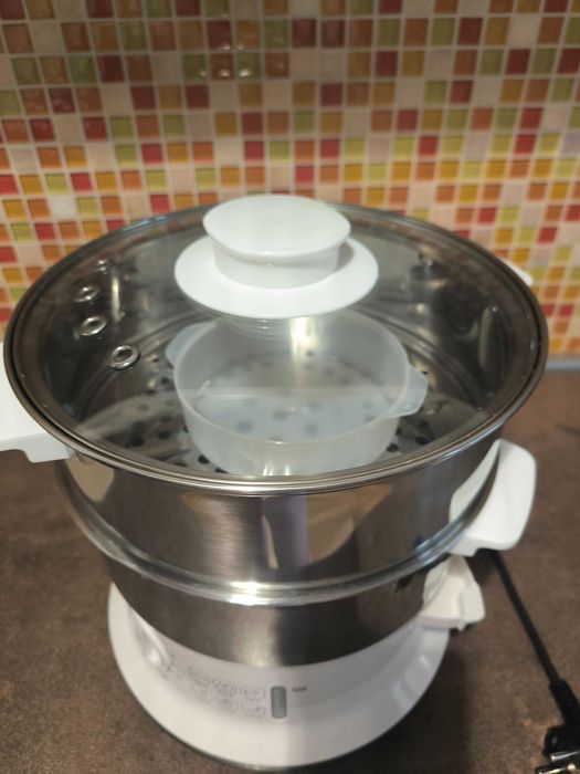 Aparat de gatit cu aburi Tefal VC145130, 6 l, Alb