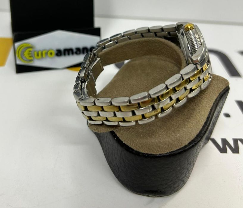 Tissot, Ceas automatic in doua nuante, Argintiu, Auriu Dama -N-