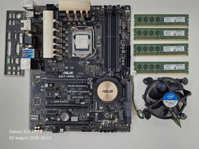 Kit Intel Core i7-4770K + ASUS Z97-PRO + 32GB DDR3 1866MHz