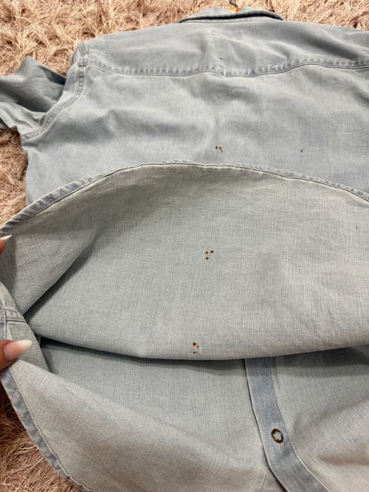 Cămașă din blug denim bărbați mânecă lungă Pull&Bear mărimea S