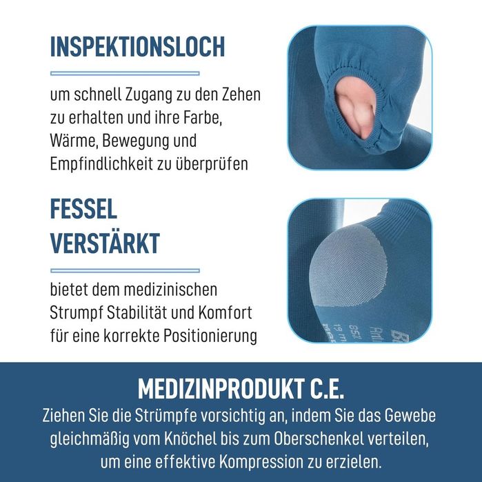 Ciorapi Compresivi Medicali Antiembolism 18-23 mmHg M