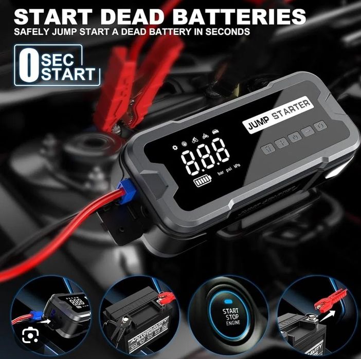 Аварийный стартер 24000 mAh для авто и мото