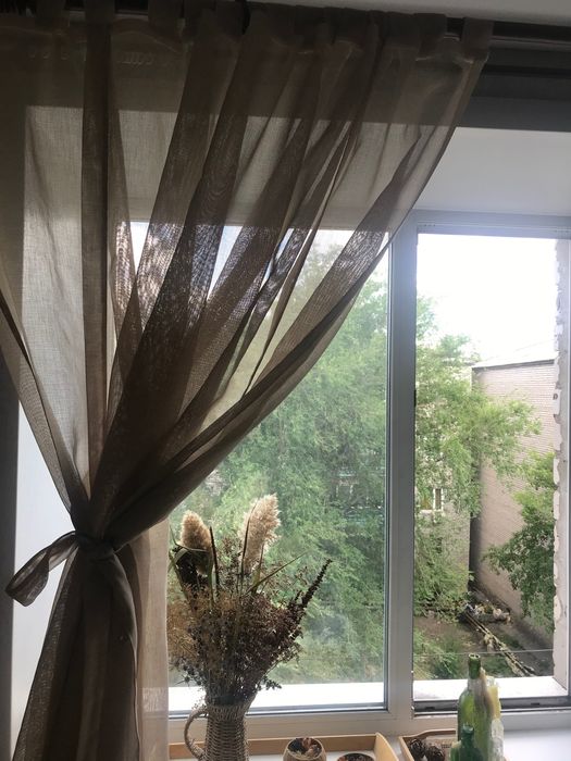 Тюль на окна под лён