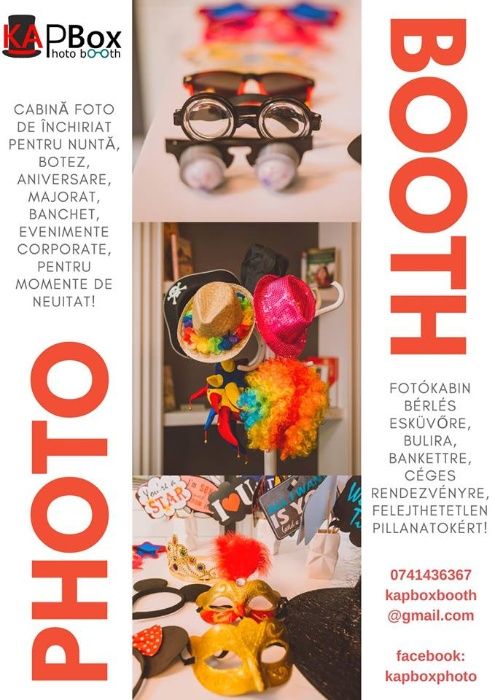 Cabina foto - Photo booth - Photobooth - Super pret!!!