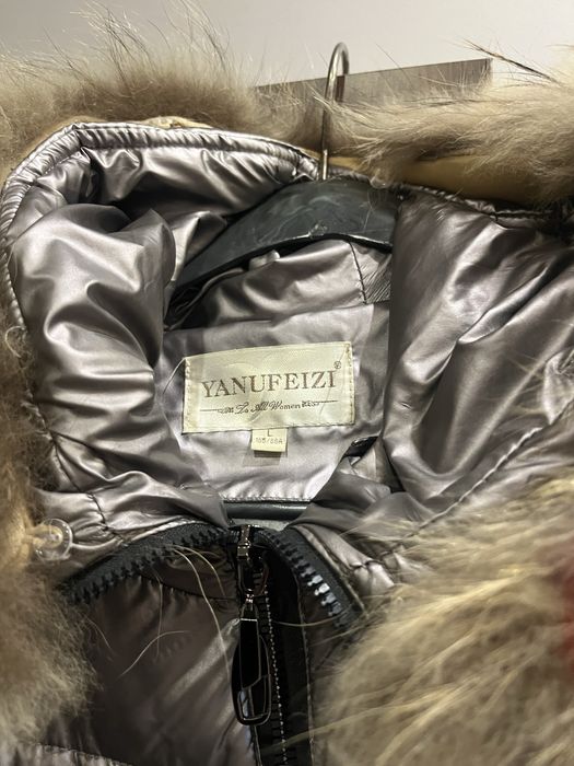 Дамско яке сребрист цвят