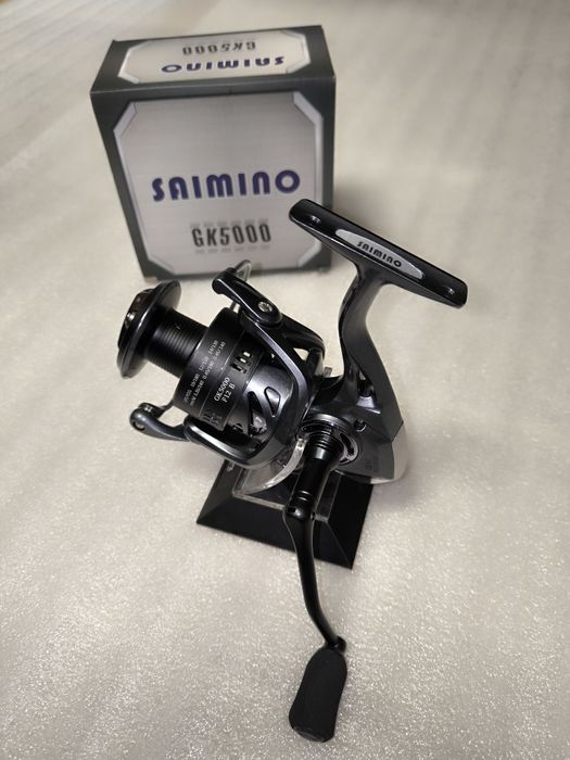 SET 3 Mulinete Crap SAIMINO GK 5000 12 Rulmenti NEW 2025