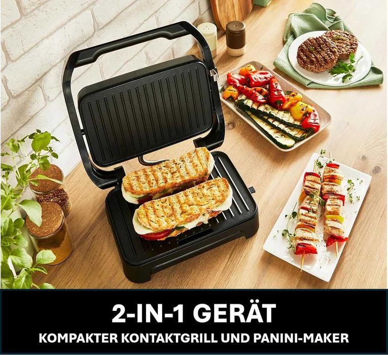 Грил скара Moulinex Inicio Compact GI270D10 (Сребрист) 1000W