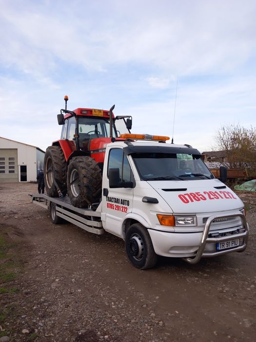 Tractari Auto Transport Tractor ifron manitou combina remorca disc met