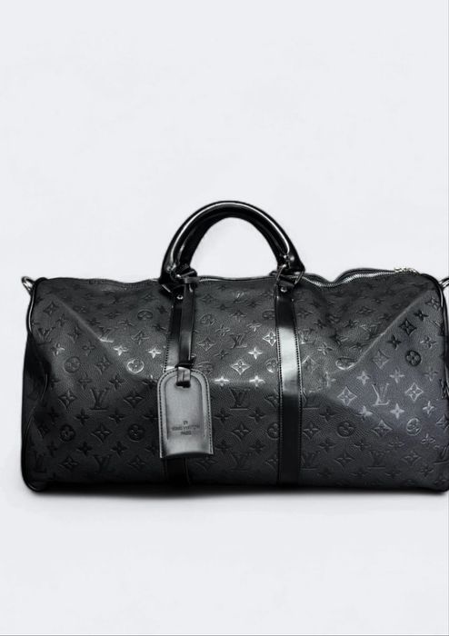 Louis vuitton - LV Pattern Embossed duffle bag-black