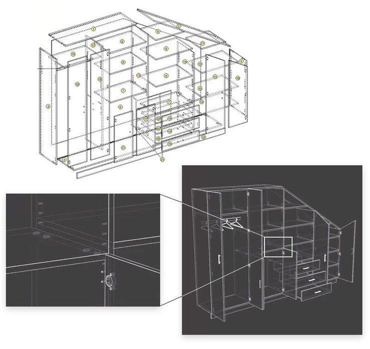 Servicii proiectare mobilier Polyboard – cote, feronerie, CNC DXF