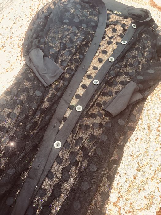 Cardigan de plajă negru