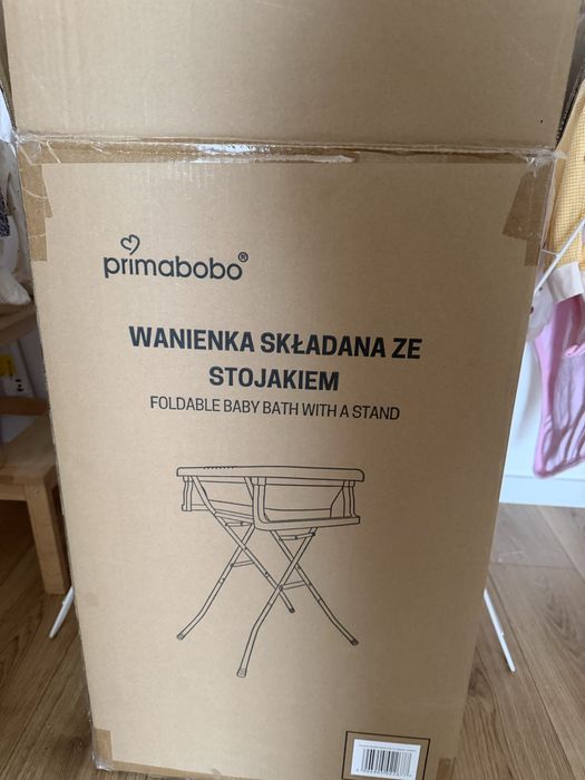 Cada bebe Primabobo cu suport pliabil