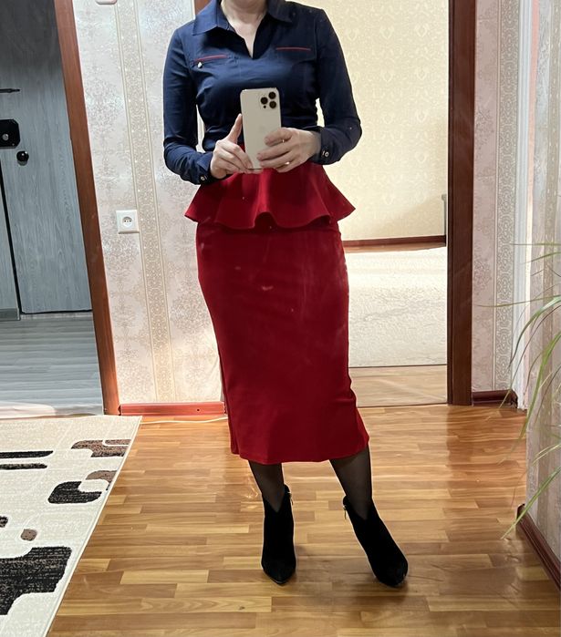 Юбка с баской