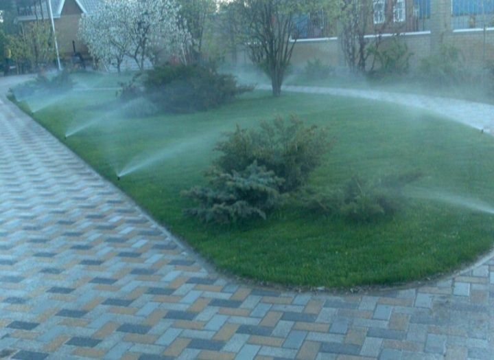 Поссев бренд газоны Готовые рулонные газоны Автопалив поливная система