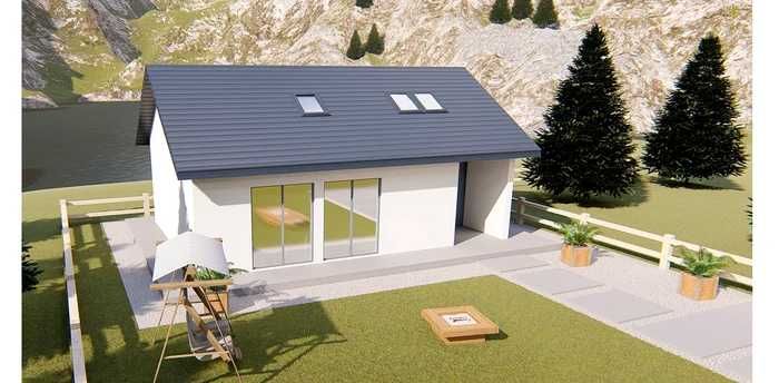 Case pe structura metalica