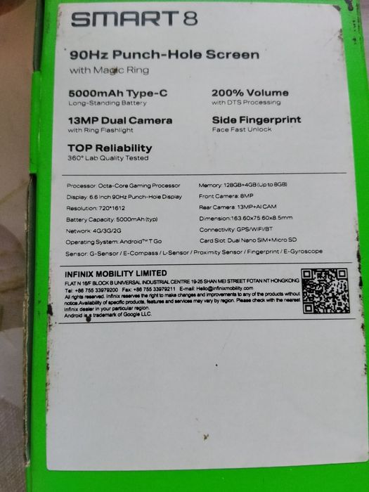 Инфиникс смарт 8