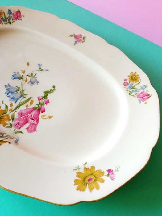 Порцеланово плато/поднос * Немско, старо, бароков стил