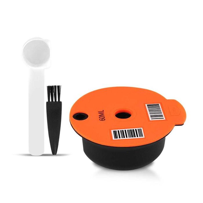 Capsula cafea compatibil Bosch Tassimo, reincarcabila portocaliu