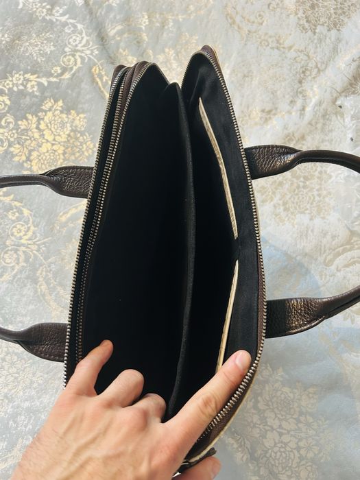 Бизнес чанта Pipozzo от естествена кожа