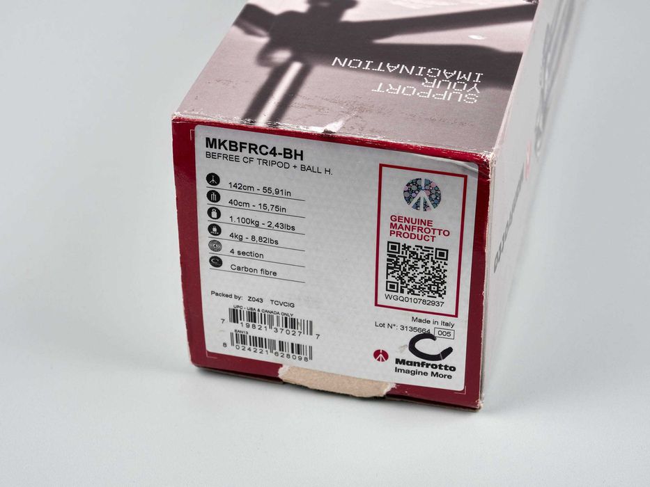 Trepied Manfrotto Befree MKBFRC4-BH