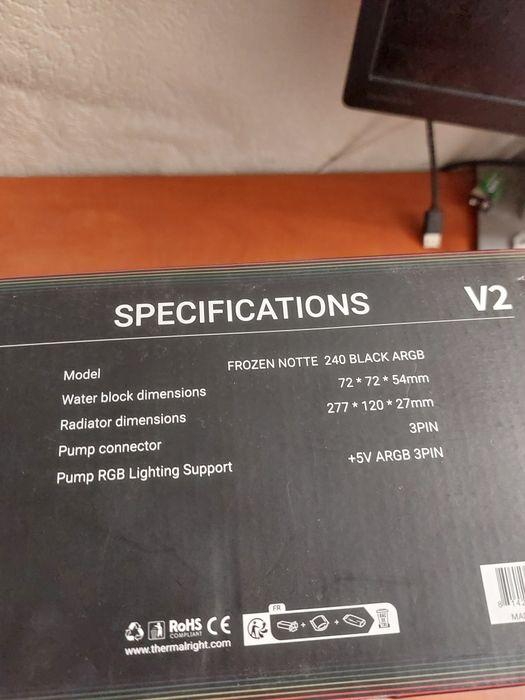 Cooler cpu watercool  argb mirror,240mm nou la cutie,multisocket,blk!