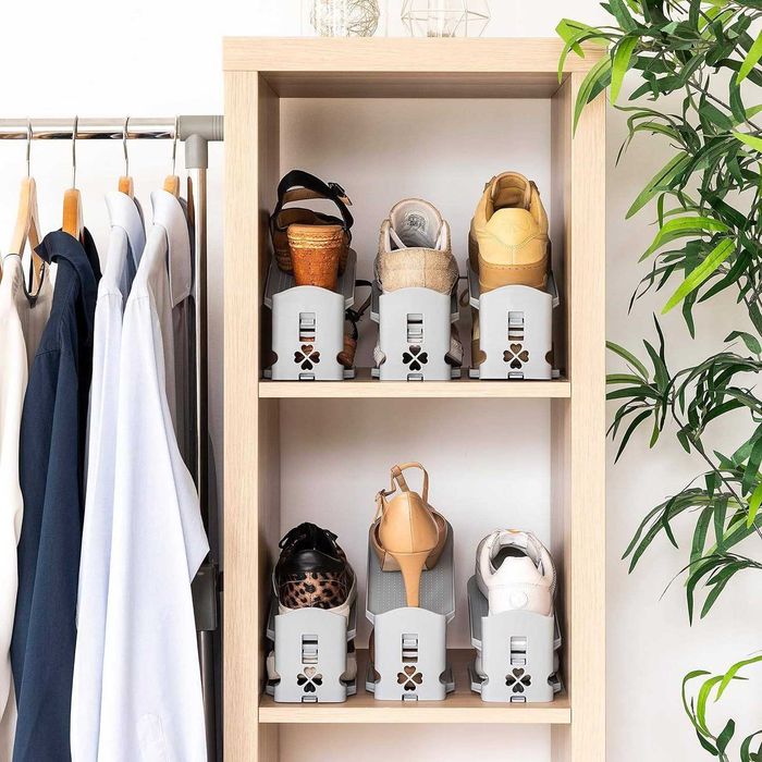 6x Organizator suport pantofi reglabil dublarea spatiului depozitare