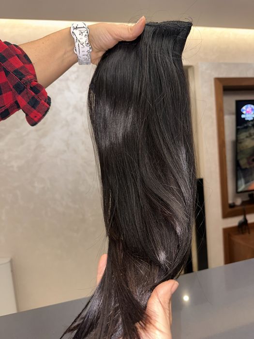 Естествена коса на редове