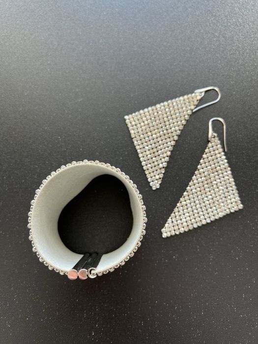 Набор Swarovski браслет, серьги