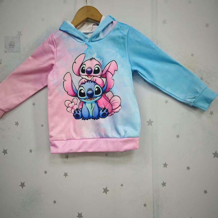 Худи для девочек и мальчиков Стич, размер 110-130