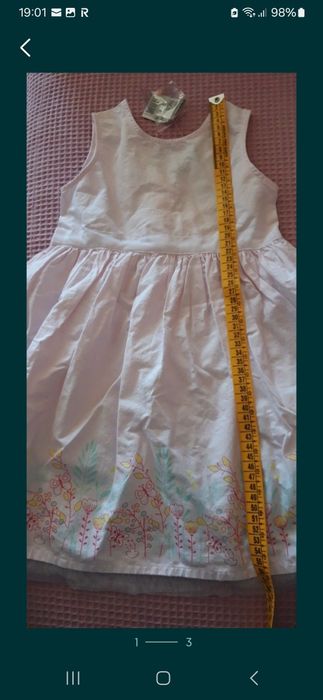 Rochie bumbac 3 ani/98 cm