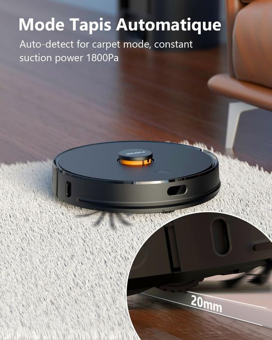 Интелигентен/ Smart.  робот прахосмукачка 3-в-1Imou Robot с контейнер за боклук