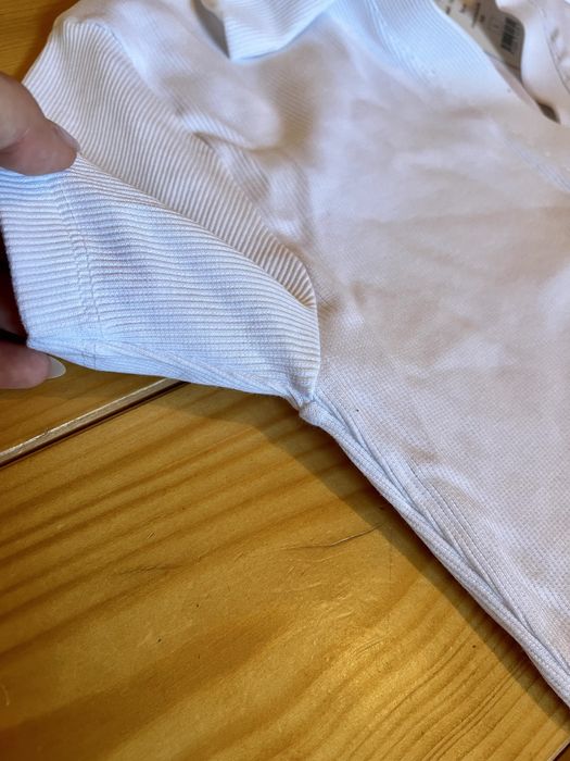 Блуза с къс ръкав, бяла