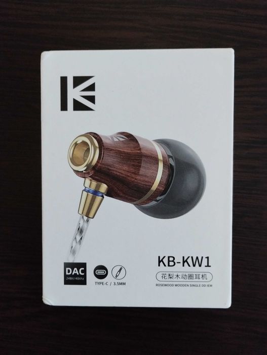 Casti inear din lemn KBEAR KW1