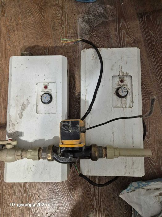 Электрический котёл + насос б/у
