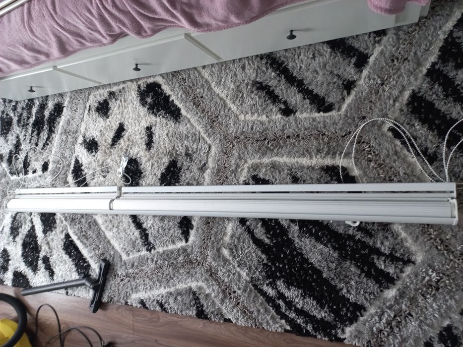 Rolete/Jaluzele 215cm lățime alb argintiu