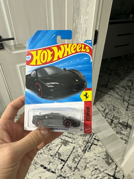 Hot wheels ferrari sf90 black yengi ochilmagan