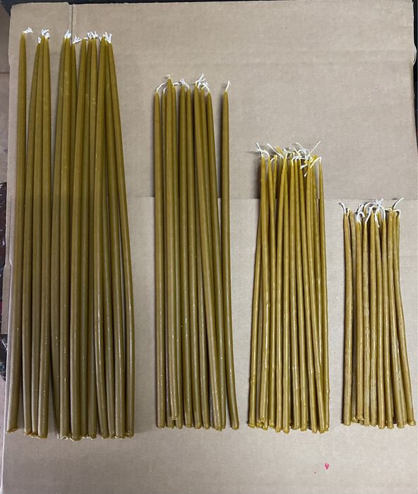 Lumanari din ceara curata 25cm [Biserica]