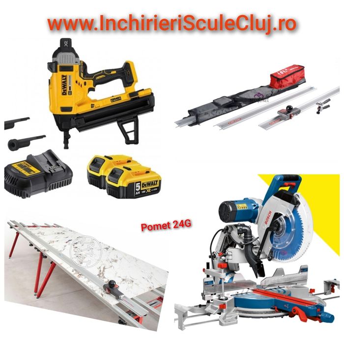 Scule de inchiriat - pistol cuie beton, masina slefuit parchet