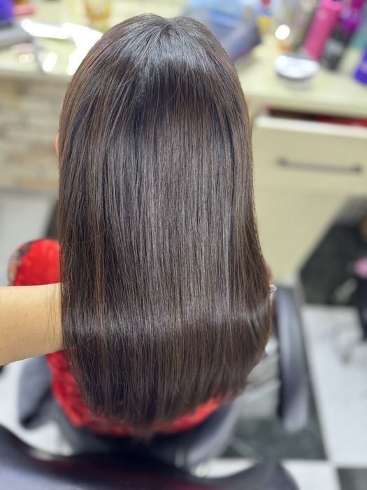 Ранг чикариш кератин боткс соч учун уход