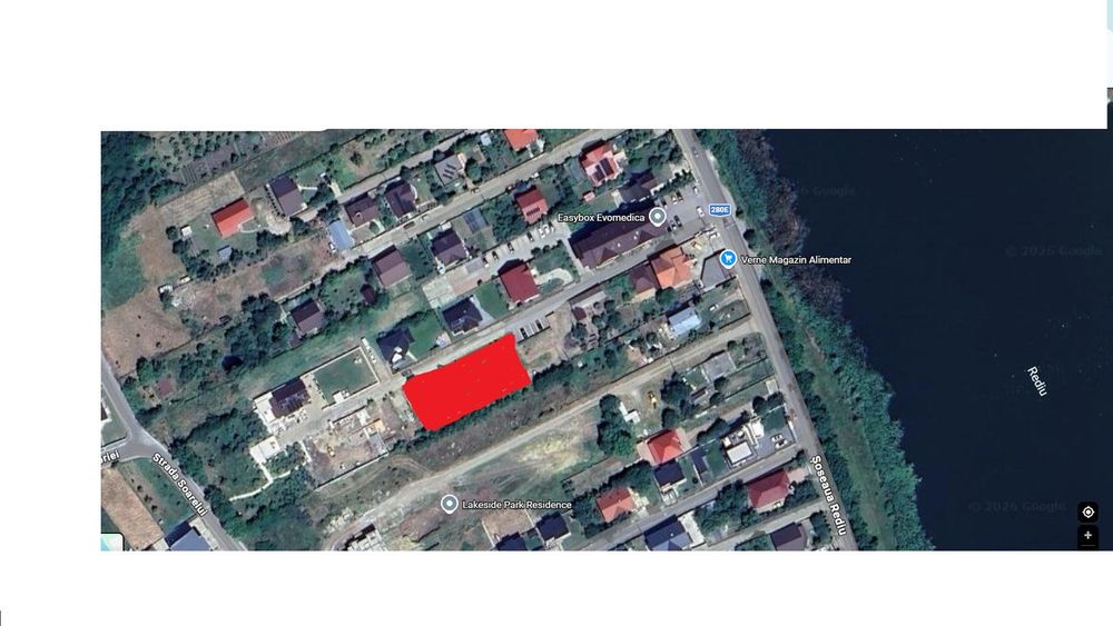 700 m/2 teren vedere la Lacul Rediu, sos Valea Rediului Iași